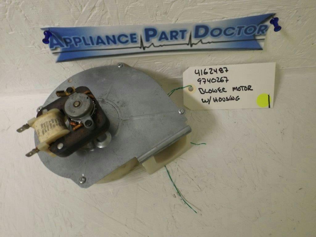 KITCHEN AID KENMORE DISHWASHER 4162487 9740267 BLOWER MOTOR & HOUSING USED KITCHEN AID KENMORE DISHWASHER 4162487 9740267 BLOWER MOTOR & HOUSING USED